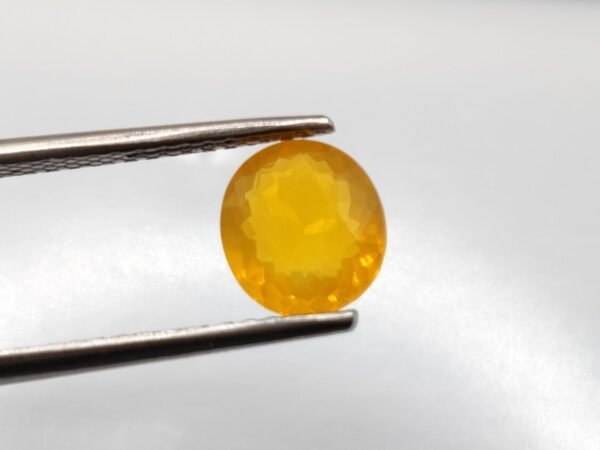 Opale de feu 1.44 carats - The Fine Gems - taille ovale - opale naturelle mexique - pierre fine orange