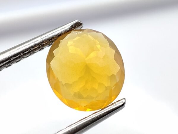 Opale de feu 1.44 carats - The Fine Gems - taille ovale - opale naturelle mexique - pierre fine orange