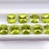 Cushion cut natural peridot 5.37 carats - calibrated natural green gemstones