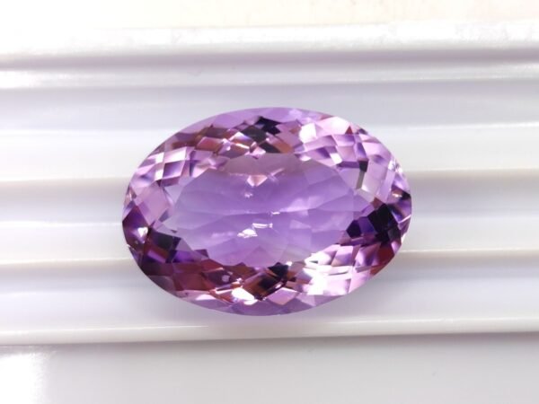 Natural Amethyst oval cut from brazil - violet gemstone for jewellry and collection