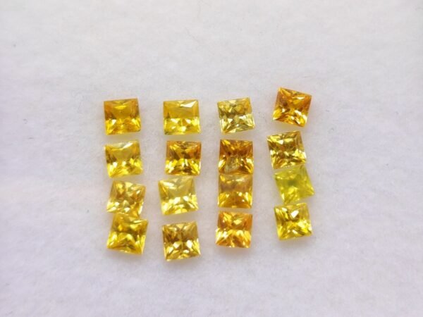 Yellow sapphire 2.21 Carats , The Fine Gems Yellow sapphire 2.21 Carats , The Fine Gems, princess cut , Ceylan natural sapphire - precious stones