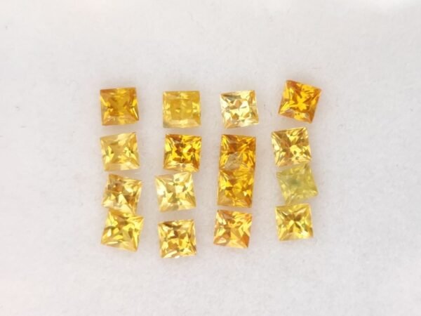 Yellow sapphire 2.21 Carats , The Fine Gems Yellow sapphire 2.21 Carats , The Fine Gems, princess cut , Ceylan natural sapphire - precious stones