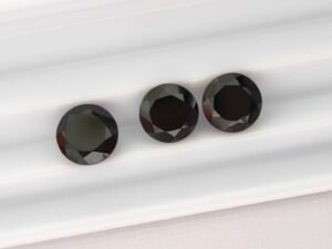 Black Spinel 3.20 Carats, The Fine Gems natural black gemstone