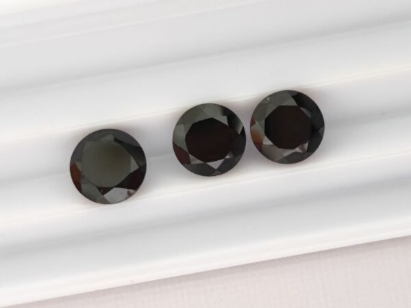 Black Spinel 3.20 Carats, The Fine Gems natural black gemstone