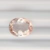 Morganite 2.63 Carats - The Fine Gems , natural beryl, oval cut , natural inclusions and light pink-peach color