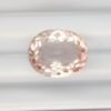 Morganite 2.63 Carats - The Fine Gems , natural beryl, oval cut , natural inclusions and light pink-peach color