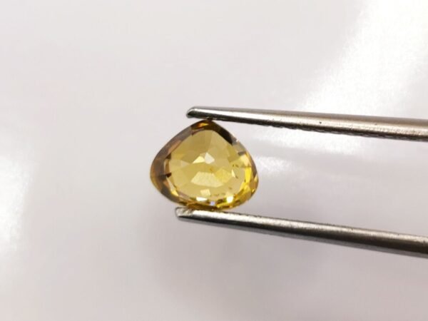 Yellow Natural Zircon 2.22 Carats - The Fine Gems, pear cut, natural yellow precious gemstone