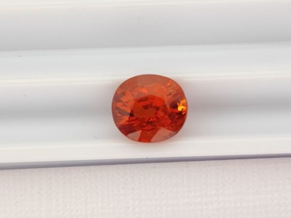 Spessartite 1.56 Carats - The Fine Gems - Natural precious orange gemstone, oval cut spessartite garnet