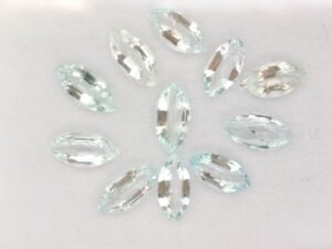 Aquamarin 6.20 Carats - The Fine Gems - Marquise cut - light blue Gemstones - Brazil