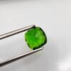 Chrome Diopside cushion cut , natural green gemstone from russia