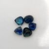Sapphire 2.35 carats - The Fine Gems - blue sapphire parcel ova, pear and trillon cut
