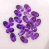 Amethyst 4.12 Carats The Fine Gems - 20 natural purple gemstones - oval cut