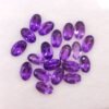 Amethyst 4.12 Carats The Fine Gems - 20 natural purple gemstones - oval cut