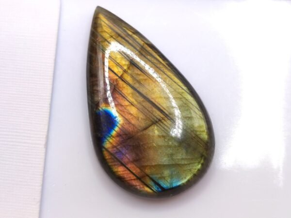 Labradorite 54.74 Carats pear cabochon - natural gemstone