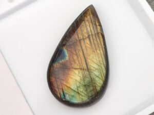 Labradorite 54.74 Carats pear cabochon - natural gemstone