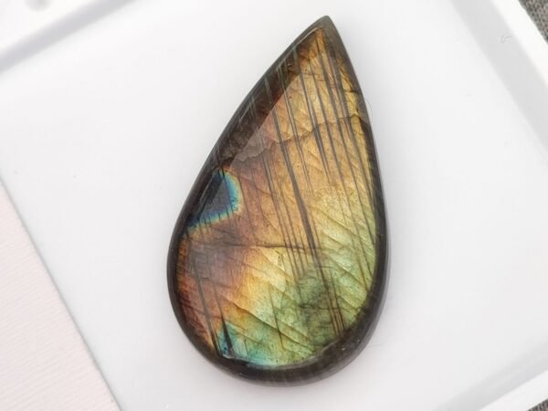 Labradorite 54.74 Carats pear cabochon - natural gemstone