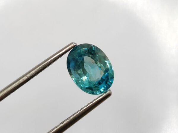 Blue Zircon 2.68 Carats - natural blue gemstone, oval cut