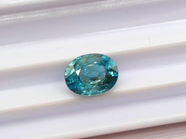 Blue Zircon 2.68 Carats - natural blue gemstone, oval cut
