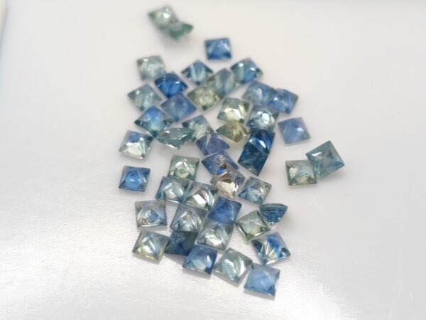 sapphire sri lanka 4.33 Carats - The Fine Gems - princess cut - precious gemstone for jewelry