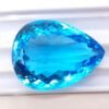 Swiss blue topaz 39.25 Carats - The Fine Gems - Pear cut - blue gemstone