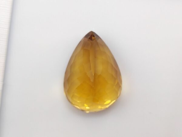 Citrine 21.30 Carats - The Fine Gems - Natural golden gemstone for sale - pear cut