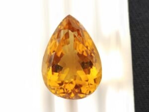 Citrine 21.30 Carats - The Fine Gems - Natural golden gemstone for sale - pear cut