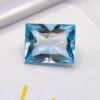 Blue Topaz 7.24 Carats - The Fine Gems - rectangle facetted cut gemstone