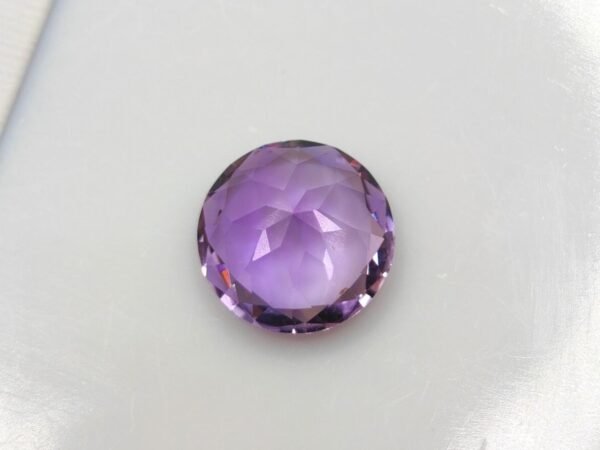 Amethyst 4.05 Carats - round cut - The Fine Gems - natural precious gemstone facetted