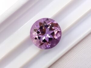 Amethyst 4.05 Carats - round cut - The Fine Gems - natural precious gemstone facetted
