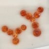 Natural mandarin spessartite garnet from namibia , round cut - natural precious gemstones