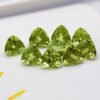 Peridot 4.60 Carats - The Fine Gems - natural green gemstone trillon cut from myanmar