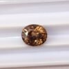 Natural brown Zircon from cambodia - oval cut - gemstones for collection and jewelry