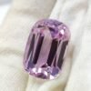 Kunzite 35.18 Carats - The Fine Gems Natural Kunzite from Brazil, cushion cut . Precious pink gemstone for collection and jewelry