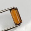 Natural Orange zircon 3.11 Carats - emerald cut - gemstone for collection and jewelry