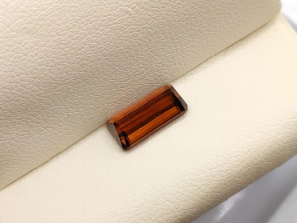 Natural Orange zircon 3.11 Carats - emerald cut - gemstone for collection and jewelry