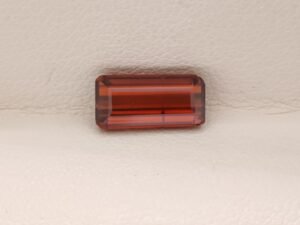 Natural Orange zircon 3.11 Carats - emerald cut - gemstone for collection and jewelry