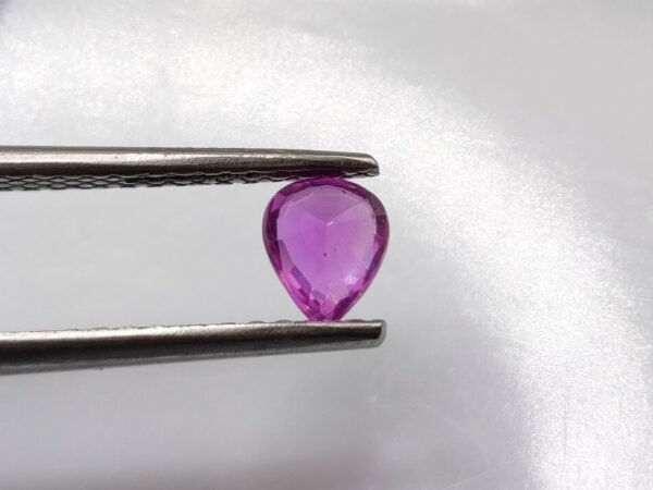 natural Pink Sapphire 0.77 Carat - The Fine Gems - pear cut