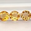 Natural golden citrine from brazil , round cut , precious gemstone for jewelry and collection.