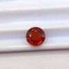 Round cut natural red orange spessartite garnet