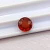 Round cut natural red orange spessartite garnet