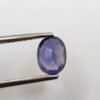 Iolite 1.35 Carat oval cut , natural blue gemstone from sri lanka