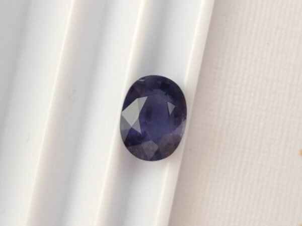 Iolite 1.35 Carat oval cut , natural blue gemstone from sri lanka