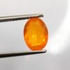 oval cut natural fire opal from mexico - natural gemstone