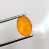 oval cut natural fire opal from mexico - natural gemstone