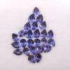 natural iolite from Madagascar , pear cut , gem quality - gemstone for jewelry and collection.