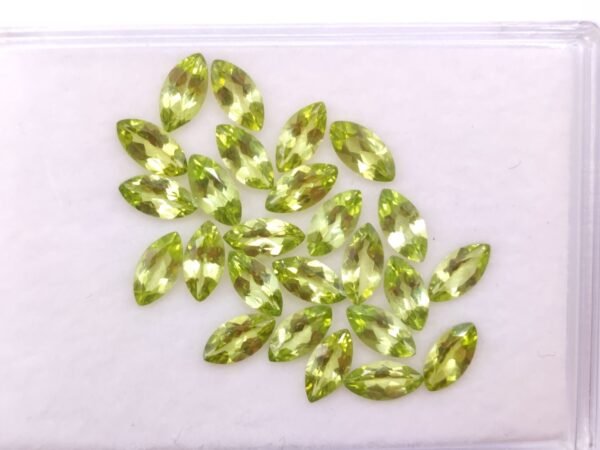 Natural peridot gemstone , marquise cut - green gemstone