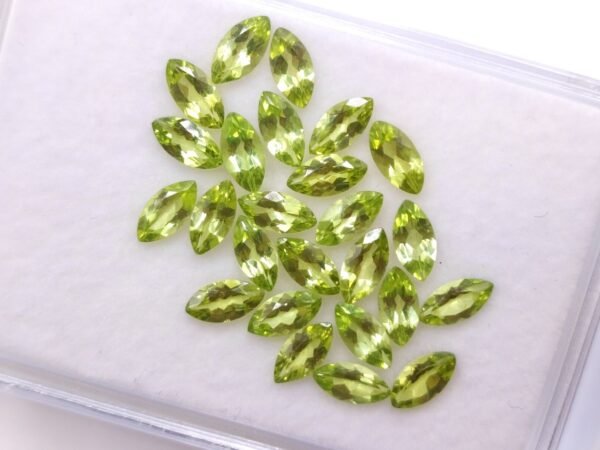 Natural peridot gemstone , marquise cut - green gemstone
