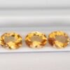 Natural golden yellow citrine from brazil, oval cut gemstone for jewelry and collection