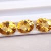 Natural golden yellow citrine from brazil, oval cut gemstone for jewelry and collection