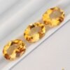 Natural golden yellow citrine from brazil, oval cut gemstone for jewelry and collection